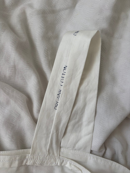 White Organic Cotton Babydoll Dress Size Small
